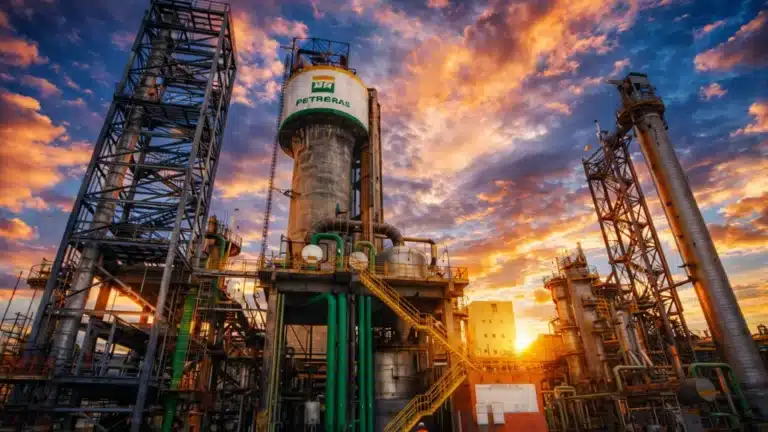 Refinaria da Petrobras ao pôr do sol – Concurso ANSA 2026 com vagas para nível médio e superior em Araucária PR