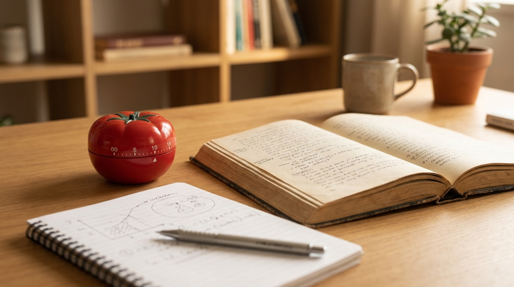 técnica Pomodoro para concurso com cronômetro