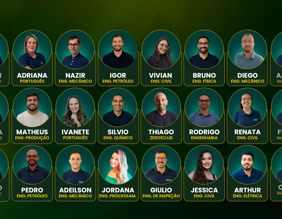 Equipe de mentores e professores especialistas do Concurseiro Zero1